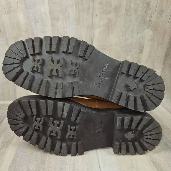 Sam Edelman Laguna Womans Size 9.5M Lug Sole Chelsea Leather Boots Booties - Picture 7 of 8